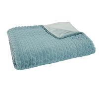 Amadeus - Plaid Chevron Bleu canard130x170 Multicolore 143214 Taille Unique