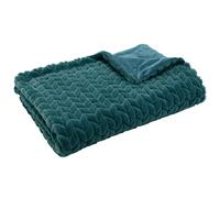 Amadeus - Plaid Chevron émeraude 130x170 Multicolore 143179 Taille Unique