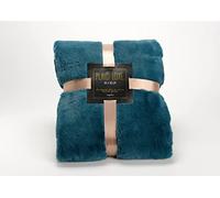 Amadeus - Plaid Luxe Emeraude 170x240 - Laver a 30° delicat - ne Pas Mettre au seche Linge- ne Pas Repasser