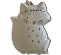 AMADEUS Porte-bijoux Renard Blanc et Or en dolomie - Hauteur 3 cm - Largeur 12 cm - Profondeur 16 cm BLANC G