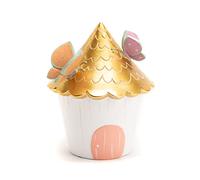 Amadeus Tirelire Maison dorée en polyrésine