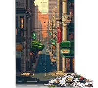 Amadora City Pixel Art Rompecabezas Imposible,desafío for Adults Juego Educativo 1000 Piezas Obra De Arte De Juego De Para Adultos Y Niños A Partir De 12 Años 1000pcs (75x50cm)