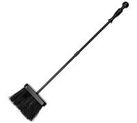Amagabeli 66cm Brosse de cheminée Balai de cheminée Ensemble d'outils en Vrac pour Foyer extérieur Feux de Camp Cheminée d'intérieur Support de Barre d'acier en Fer forgé Robuste