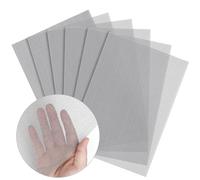 Amagabeli 6PCS Maille en Acier A5 (150x210mm) Grillage Filtre Maille d'acier Inoxydable 304 Maille de Rongeur 1 mm Engrener 0.60mm Rongeur Mesh Maille Anti-Moustique pour Portes Grillage de Toile
