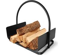 Amagabeli Panier à bûches 45 x 30 x 43cm Porte-bûches de cheminée panier bois de chauffage panier porte buche cheminee Support À Bois De Chauffage Acier panier bois de cheminée Intérieur/extérieur