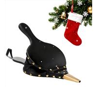 Amagabeli Soufflet de cheminée 43,2 x 19,1 cm Grand souffleur d'air en bois moulé pour camping, barbecue, cheminée, pompe à main, barbecue, outils de feu avec sangle de suspension (noir)