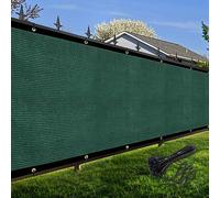 Amagenix Clôture brise-vue 0 1,2 x 1,5 m - Couverture d'ombrage en maille avec œillets en laiton - Couverture de protection robuste pour mur extérieur, jardin, cour, terrasse, vert foncé