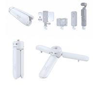 aMagisn Mini trépied et poignée pour Osmo Pocket 4/3 & Insta360 Luna Ultra (Blanc)