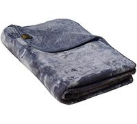 Amago Couverture câline en microfibres, toucher cachemire, 180 x 220 cm - Anthracite