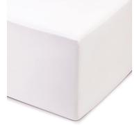 Amago - Drap Housser, 50 cm Bonnet, 100% Coton, 140 x 200 cm - Blanc
