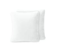 Amago Taie d'Oreiller, Sensation Cachemire (Lot de 2), 50 x 50 cm - Blanc Laine