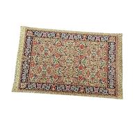 Amagogo 1:12 Échelle Tapis de Sol Décor Fournitures Meubles Accessoires Maison Salon Chambre Tapis Tissé Maison de Poupée Sol Soie Revêtements Ornements, auréé
