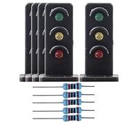 Amagogo 1/87 Ho échelle Train feu de Circulation Ornement Lampe Miniature Micro Paysage bâtiment Train Chemin de Fer décoration - 3