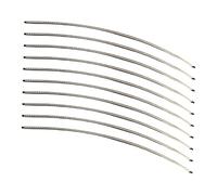 Amagogo 10 frettes de guitare haute performance, pièces de rechange faciles à installer, blanches, accessoires polyvalents, 0.24 Cm