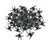 Amagogo 100 Pinces pour Cravate Uniquement, Noires, légères et polyvalentes, compatibles avec Les amplificateurs et Les mégaphones.