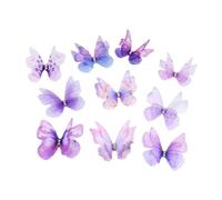 Amagogo 10x papillons pinces accessoires de cheveux pour femmes Ornements réalistes épingles à cheveux Barrettes pour les festivals anniversaires