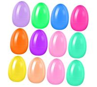 Amagogo 12 œufs de Pâques à remplir, garnitures pour paniers de Pâques, jouets interactifs, cadeaux pour loisirs créatifs, bonbons à garnir, Multicolore
