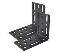 Amagogo 2 Pièces Supports de Auvent Fixations de Galerie Supports en L Kit de Remplacement Pièce Automobile en Acier Inoxydable Renforcé pour Usage Tout-terr, Pas de Vis