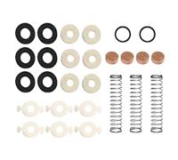 Amagogo 27 pièces Kits de réparation de trompette, kits d'entretien de trompette tampon en liège feutres de trompette rondelles bouchon ressort de piston