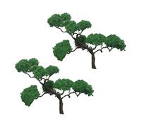 Amagogo 2x Modèles d'arbres Train Diorama Supplies DIY Crafts Architecture Trees pour fabriquer une plate-forme de station de construction, 10cm