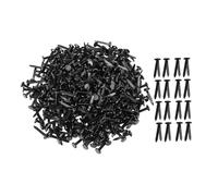 Amagogo 300 Attaches Parisiennes, Punaises, Clous Ronds En Métal pour Décoration, Loisirs Créatifs et Scrapbooking, Noir