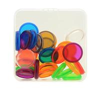 Amagogo 30pcs 24 / 28mm Disques En Plastique Transparents Reliure Anneau Boucle Pour Scrapbooking, 24mm