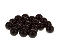 Amagogo 3x20 Pack 16mm Assortiment de Billes de Verre Jeu Traditionnel Jouet Noir, Noir, 4 pièces