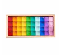 Amagogo 40 Piè Blocs Construction Translucis Multicolore-en-Ciel Transluci Géoméque Reconnaissance s Formes J Éducatif