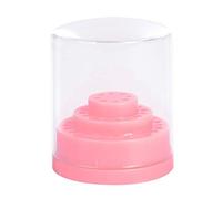 Amagogo 48 Trous Nail Holder Stand Organizer Nail Art Manucure Outils Rose