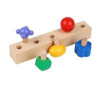 Amagogo 5pcs Blocs Bloums Bolt Bolts Toys Insérer des blocs Vis avec une éducation de base pour les enfants d'âge préscolaire garçons Girls Nouvel An Cadeaux