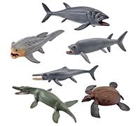 Amagogo 6 Pièces Marin Préhistorique Réaliste, s Figurines, Statues Miniatures Figurines D'Animaux de Créature de, pour D, B