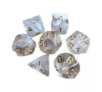 Amagogo 6x 7Pcs Polyhedral Dice Party Jeu de Rôle Jeu de Dés