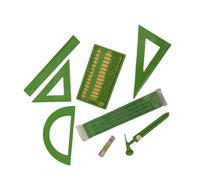 Amagogo 9 règles triangulaires génériques pour les mathématiques et la géométrie, fournitures d'apprentissage pratiques pour la salle