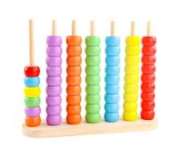 Amagogo Abacus Enfant Jouet Éducatif Calcul Perles Compteur Boulier Arithmétique Perles Colorées Base Bois Matériau Bois Apprentissage des Couleurs et du Tri Suitable pour Maternelle Crèche Maison