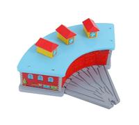 Amagogo Abri de Train pour Enfants, Garage de stationnement, Accessoire de développement ferroviaire avec aiguillage à Cinq Voies pour Une expérience