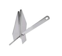 Amagogo Ancre en Acier Inoxydable Ancre de Bateau Ancre Triangulaire Pliable en Acier 316 Anticorrosion avec Corps Pointu et Tige à Adaptée aux Kayaks Petites, XHDFSM5.5KG