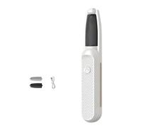 Amagogo Appareil de Soin des Pieds Électrique Râpe Lime Éliminateur de Callosités Tête Amovible 3 Vitesses Recharge USB Type C Corps IPX7 Poignée Ergonomique