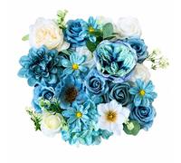 Amagogo Arrangement Floral Artificiel Feuilles Prêt à en Place Composition Florale Boîte Réaliste Fleur Artificielle pr Extérieur,