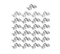 Amagogo Attaches de selle pour caillebotis, accessoires de fixation de plaque de grille, pince de fixation en métal robuste pour mezzanines, passerelles, 25 Pièces