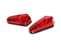 Amagogo Atv Feu Arrière Lampe Signalisation Éclairage Corps Profilé en Plastique avec Forme Goutte et Montage à Douille pour Installation Simple Adapté à Utilitaire Remplacement Atelier, Rouge