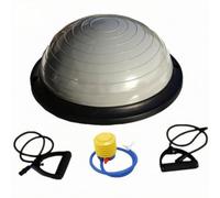 Amagogo Ball Demi Sphère Balance Ballon Coussin d'Équilibre avec Bandes Réglables et Base Circulaire Stable en PVC pour Coordination et Posture Convient à