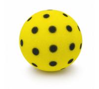 Amagogo Balle d'Entraînement Silencieuse Pickleball Balle en Mousse Balle de Jeu Balle d'exercice Doux pour Échanges Contrôlés pour Maniement Facile, Yellow Black Dot