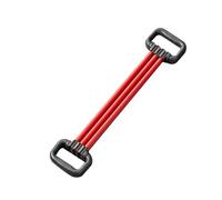 Amagogo Bande de Résistance Hommes Élastique Extenseur de Poitrine Appareil de Musculation Exerciteur Bras Réglable Six Tubes Remplaçables Poignées, Rouge