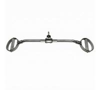 Amagogo Barre D Entraînement Fitness Poignée de Traction Accessoire de Câble Poignée de Tirage Poignée de Rameur Acier A3 et de Prise en Caoutchouc , Poignée en D 18 16 13CM