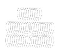 Amagogo Base de bandeau vierge à faire soi-même, serre-tête en métal lisse et uni, accessoire pour cheveux, perles, fascinateurs, chapeau, usage quotidien, Argent