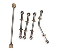 Amagogo Bielles de trompette, kit de réparation de trompette, écrous de réglage, rotules universelles pour débutant, 4 Pièces