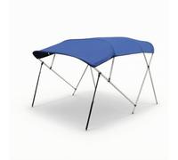 Amagogo Bimini Marin Toit de Bateau Canopée Pare-Soleil Abri Pliable Montage sur Coque Inclinés Relevable Convient à la Pêche au Large Sorties Familiales, Bimini À Quatre Arceaux - 02