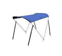 Amagogo Bimini Marin Toit de Bateau Canopée Pare-Soleil Abri Pliable Montage sur Coque Inclinés Relevable Convient à la Pêche au Large Sorties Familiales, Bimini À Deux Arceaux