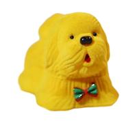 Amagogo Boîte à bagues, boîte à bibelots avec Une Seule Fente décorative en Forme de Chien, pour la Saint-Valentin, Un Anniversaire, des fiançailles, Une, Jaune