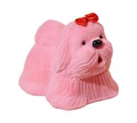 Amagogo Boîte à bagues, boîte à bibelots avec Une Seule Fente décorative en Forme de Chien, pour la Saint-Valentin, Un Anniversaire, des fiançailles, Une, Rose